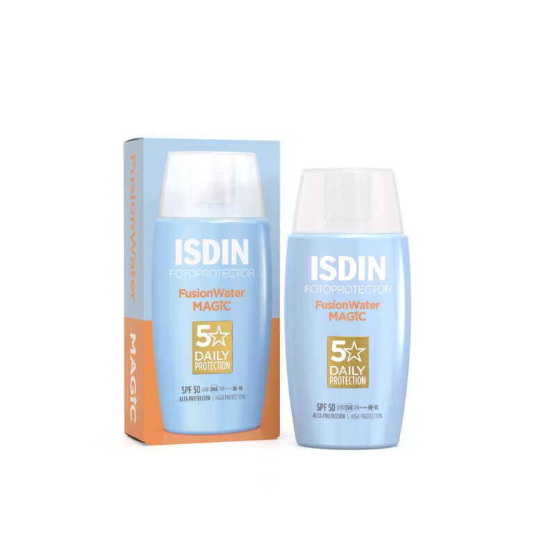 ISDIN Fotoprotector Fusion Water SPF 50 | Protector Solar Facial de Base Acuosa