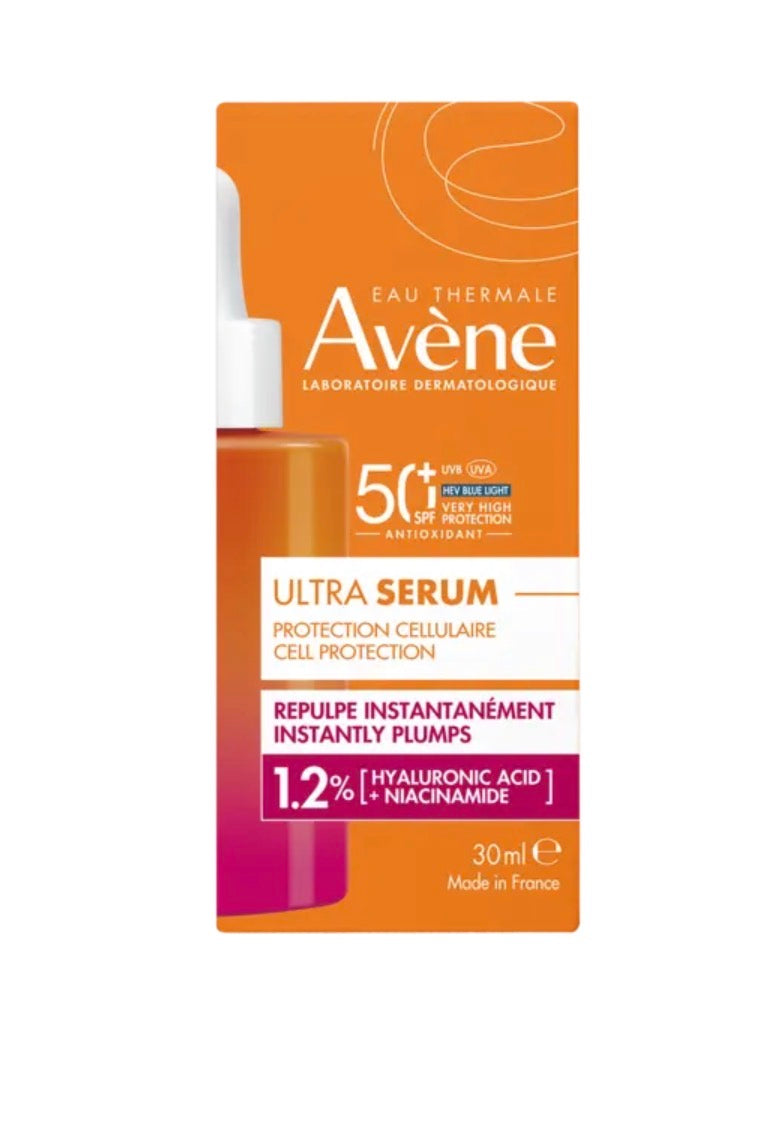 AVÈNE Ultra Serum SPF 50+ Efecto Rellenador | Protector Solar Facial Anti edad