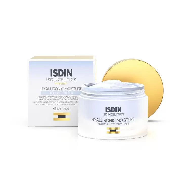ISDIN Isdinceutics Hyaluronic Moisture Normal to Dry | Crema Facial Hidratante con Ácido Hialurónico para Piel Normal a Seca
