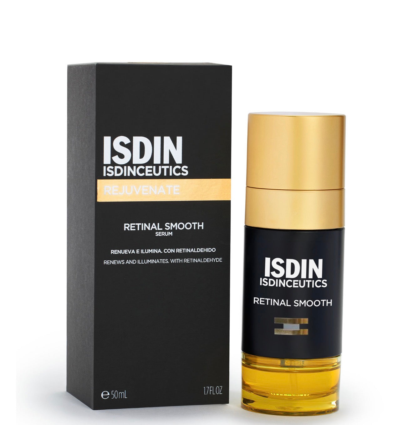 ISDIN Retinal Smooth Sérum de Noche Luminosidad | Sérum Facial Renovador con Retinal